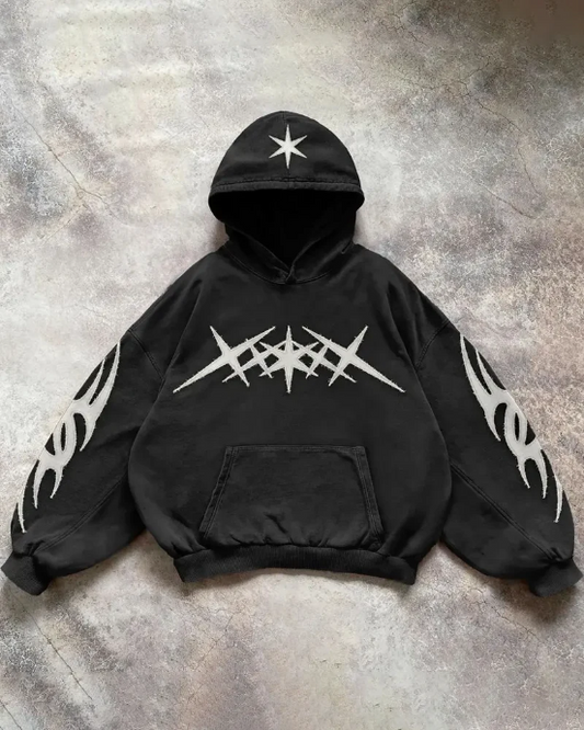 Gothic Black Star Hoodie